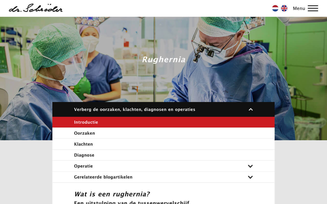 Website ontwikkeling voor dr. Schröder