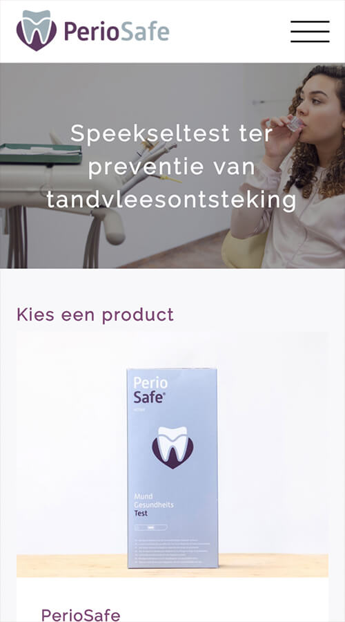 Website ontwikkeling voor PerioSafe Nederland