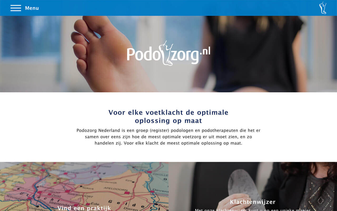 Website ontwikkeling voor Podozorg Nederland en haar vestigingen Website ontwikkeling voor Podozorg Nederland en haar vestigingen