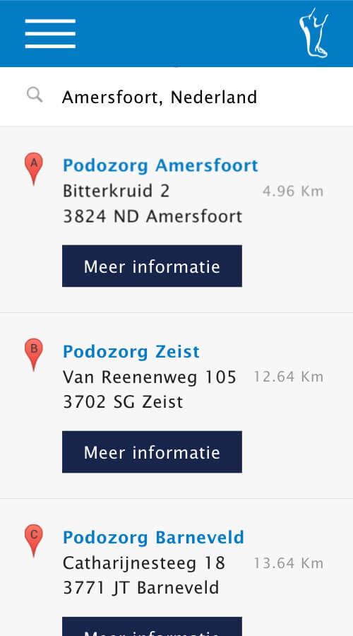 Website ontwikkeling voor Podozorg Nederland en haar vestigingen Website ontwikkeling voor Podozorg Nederland en haar vestigingen