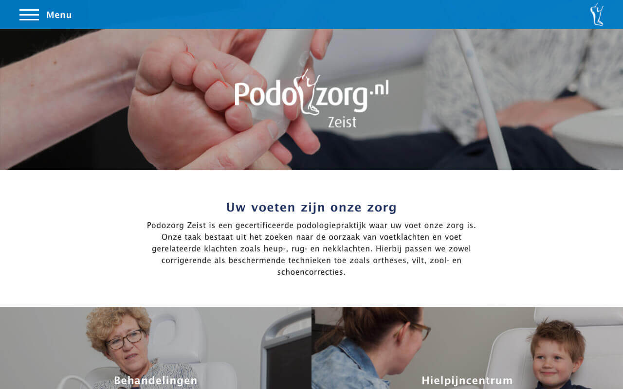 Website ontwikkeling voor Podozorg Nederland en haar vestigingen Website ontwikkeling voor Podozorg Nederland en haar vestigingen