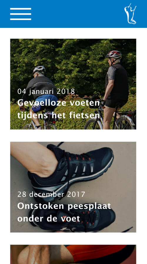 Website ontwikkeling voor Podozorg Nederland en haar vestigingen Website ontwikkeling voor Podozorg Nederland en haar vestigingen